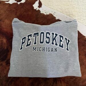 Gray Petoskey Michigan Sweatshirt